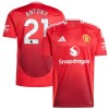 Original Fußballtrikot Manchester United Antony 21 Heimtrikot 2024-25 Für Herren